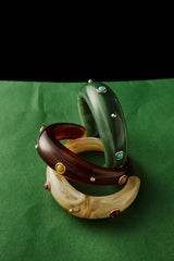 Yellow Jade Resin Bangle