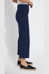 Layton Dark Indigo Wide Leg Crop