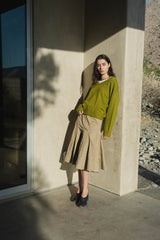 Chartreuse  Naomi Sweater V Neck Sweater