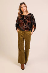 Bloom Black Print Blouse