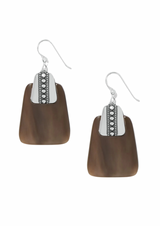 Pretty Tough Geo Horn French Wire Earrings