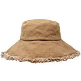 Carmel Keanu Heavy Cotton Twill Raw Edge Bucket Hat