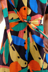 Conversational Multi Color Short Dress