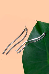 Silver Rhodium Plated Boogie Nights Earring