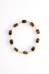 Tiger Eye Stone Bead Stretchy Bracelet