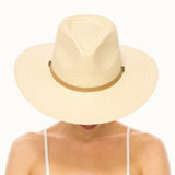 Handwoven Ivory Toyo Straw Panama