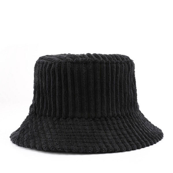 BLACK VINTAGE CORDUROY BUCKET HAT