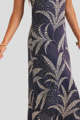 Navy/Oatmeal Nautical Nights Dress