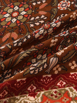 Red Retro Print Square Scarf