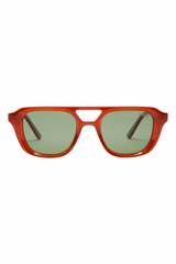 Ruby Ginger / Green Polarized Sunglasses