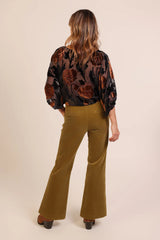 Bloom Black Print Blouse