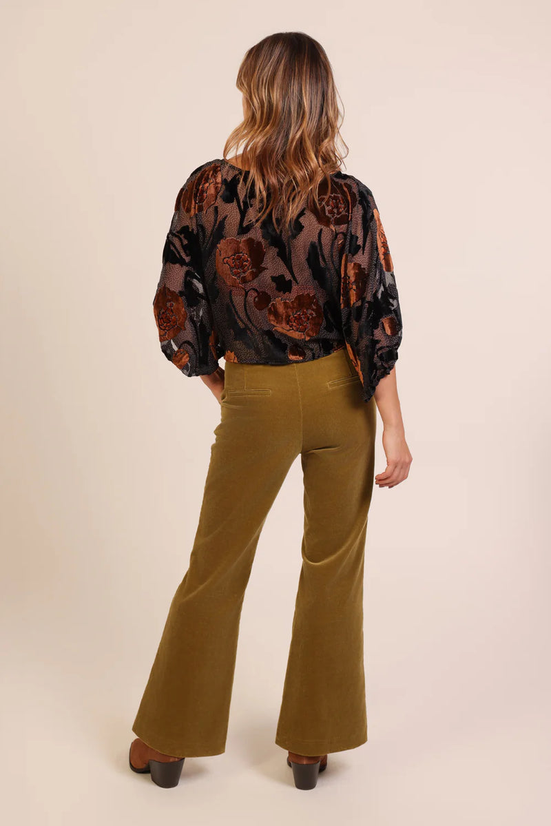 Bloom Black Print Blouse