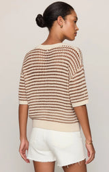 Kylo Striped Crochet Sweater
