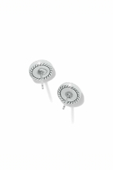 Illumina Celeste Dome Silver Post Earrings