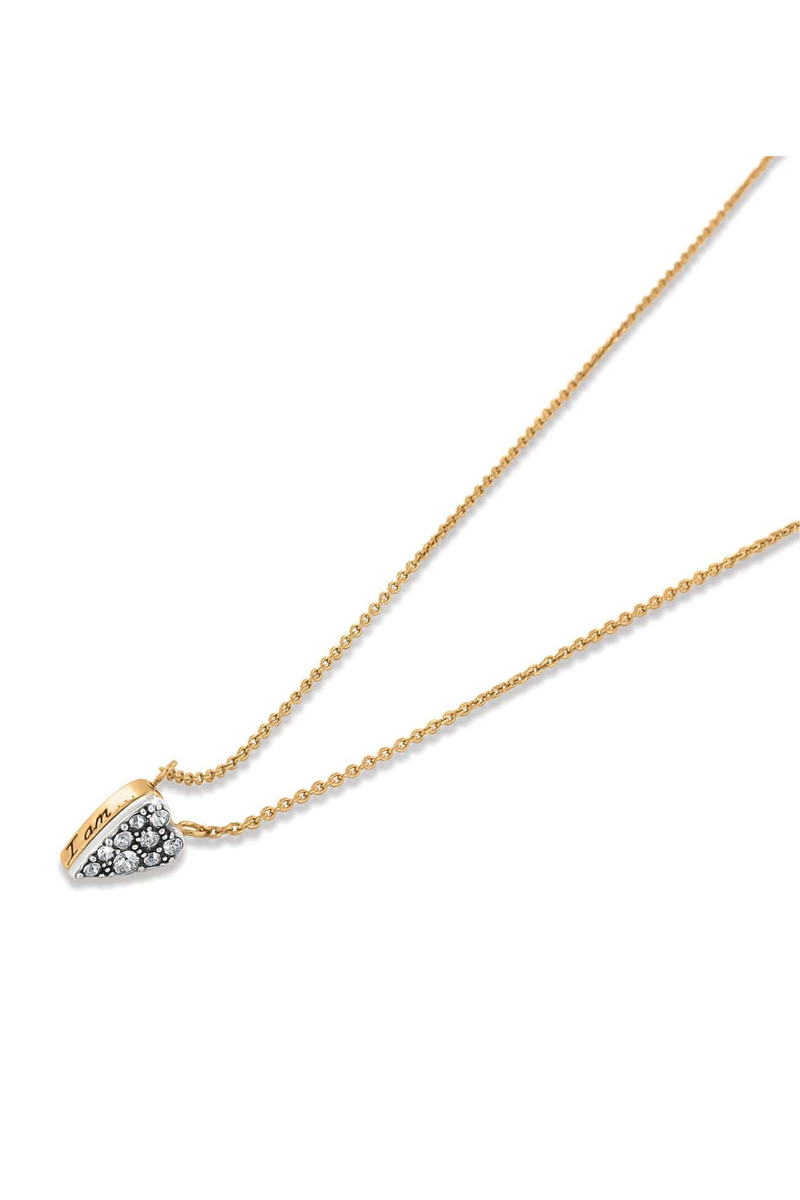 Heart Love Messages “I Am” Reversible Necklace