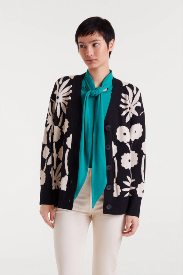 Tofu Print Jacquard Jacket