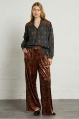 Khaki Printed Pants