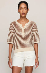 Kylo Striped Crochet Sweater