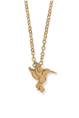 Enchanting Gem Hummingbird Necklace