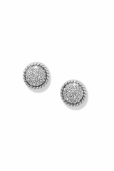 Illumina Celeste Dome Silver Post Earrings