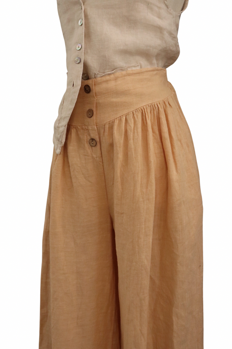 Light Tan Button Front Pants