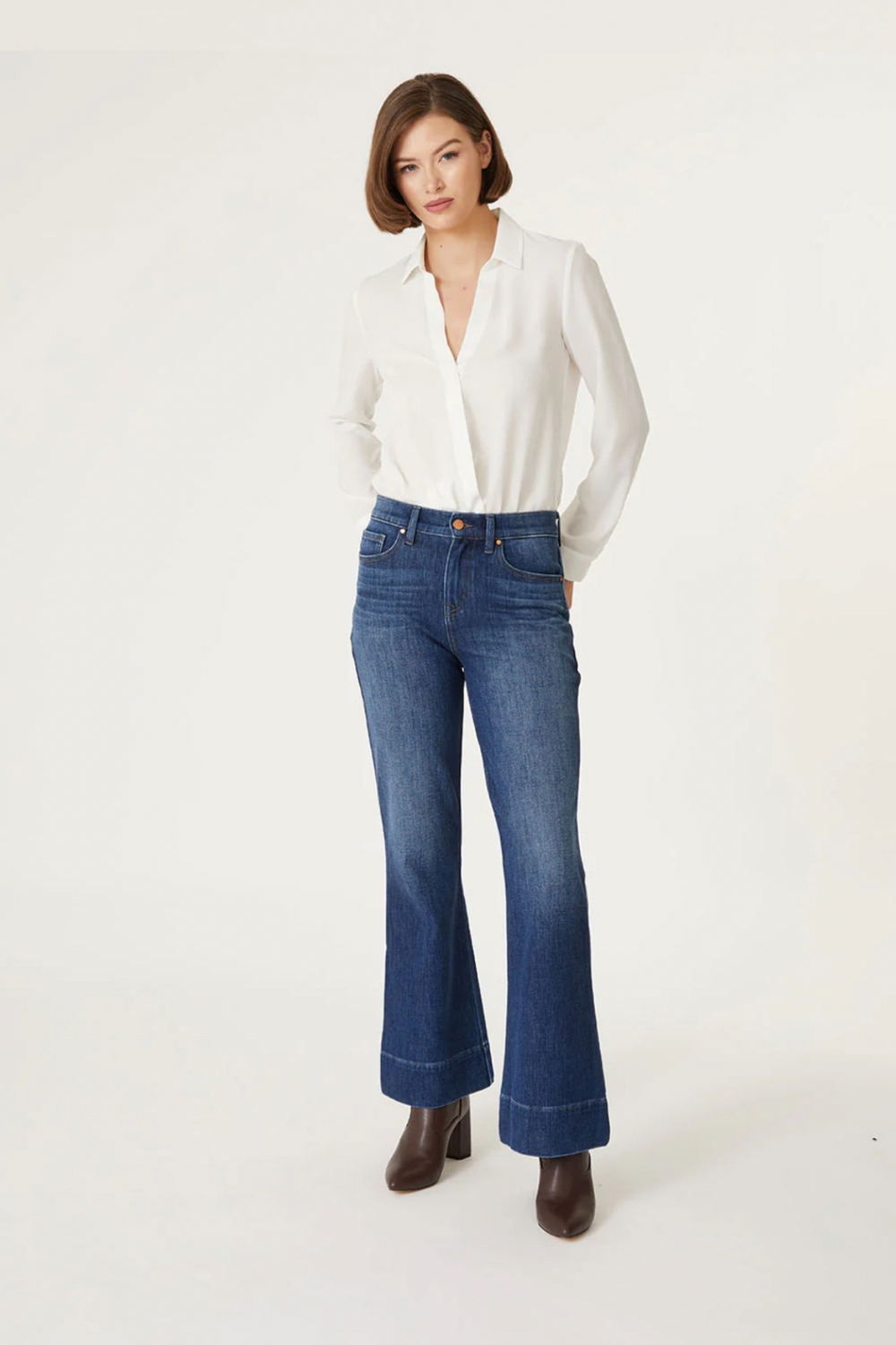 Claudia Flare Blue Mood Jeans – April Blooms