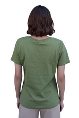 Olive IHPalmer V-Neck Tee Shirt