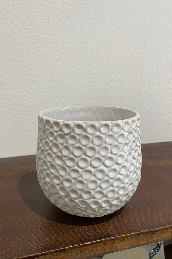 White/Mix Small Dot Ceramic Ginny Pot