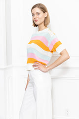 Multi Color Stripe Sweater