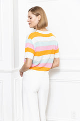 Multi Color Stripe Sweater