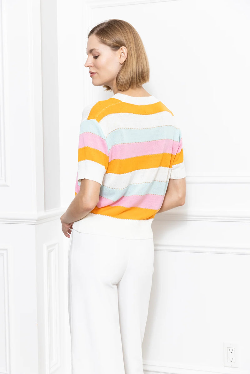 Multi Color Stripe Sweater