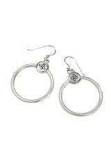 Mosaic Two Tone French Wire Earrings