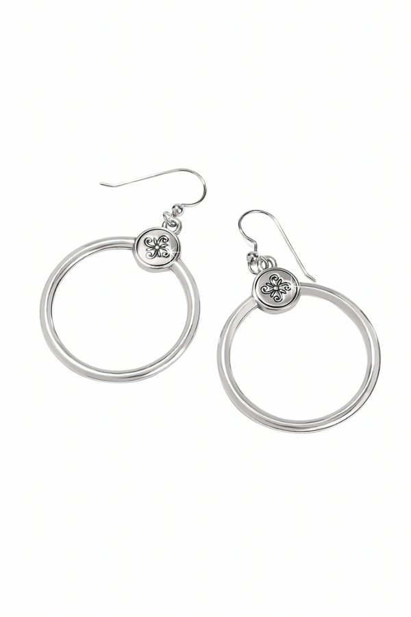 Mosaic Two Tone French Wire Earrings