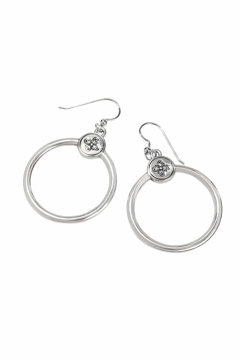 Mosaic Two Tone French Wire Earrings