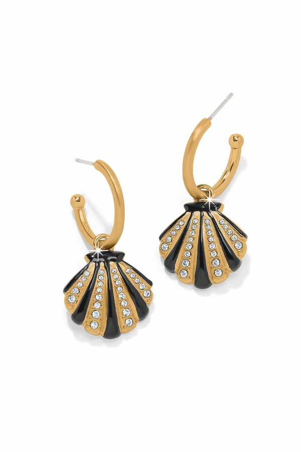 Twilight Waters Shell Hoop Earrings