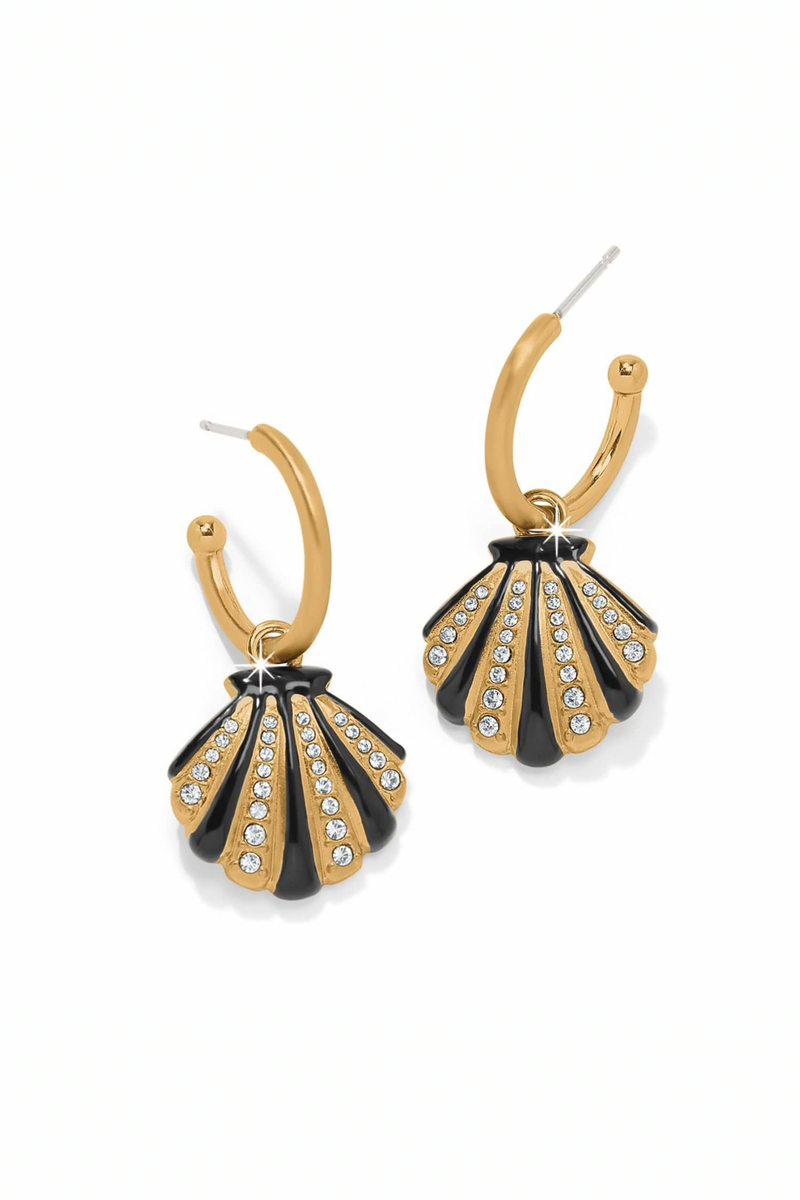 Twilight Waters Shell Hoop Earrings