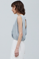 Gingham Open Back Tank