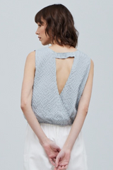 Gingham Open Back Tank