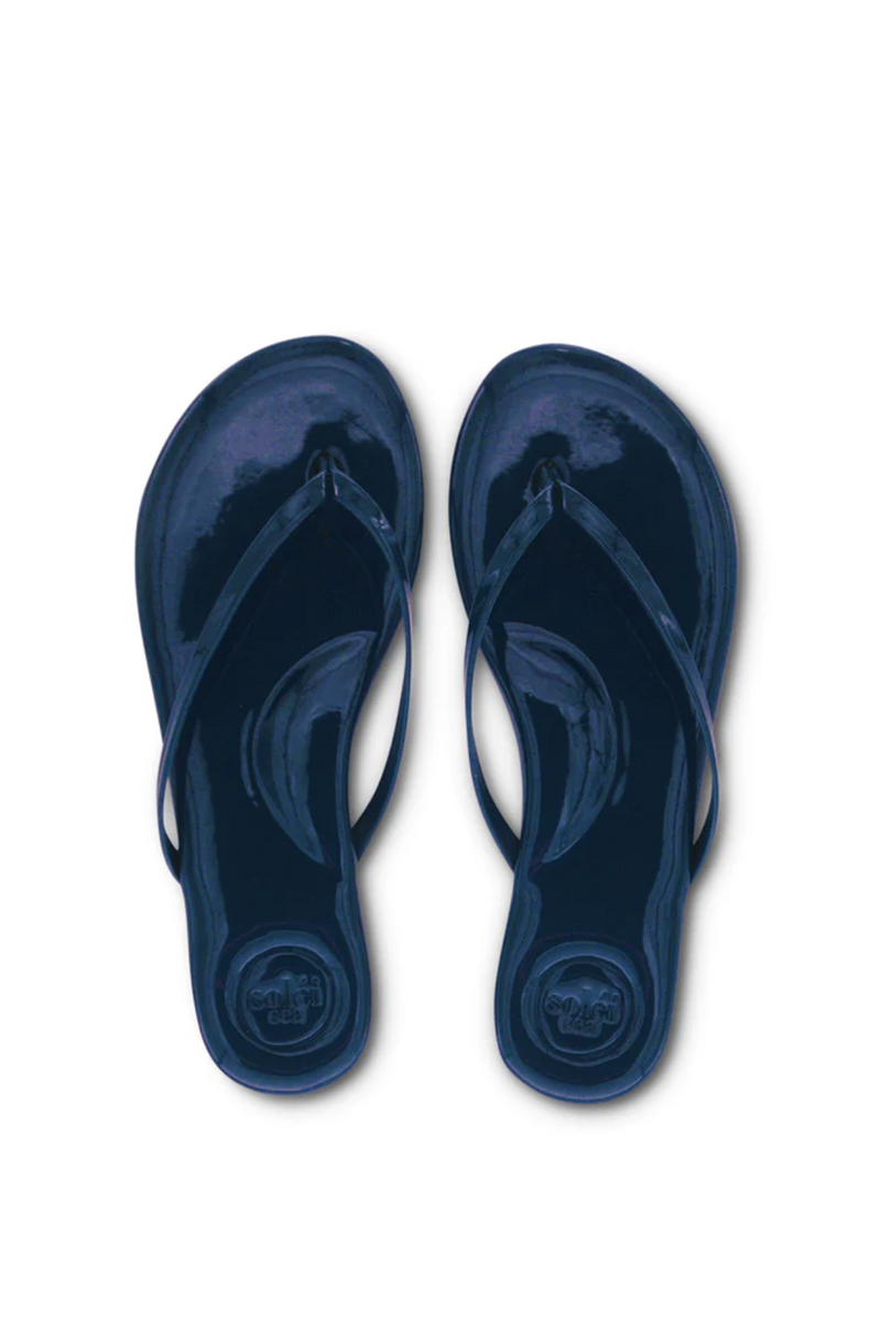 Indie Navy Patent Sandal