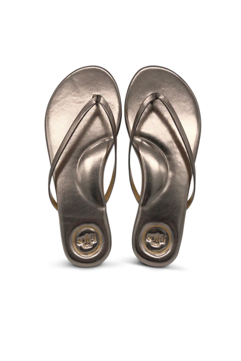 Indie Metallic Pewter Sandal