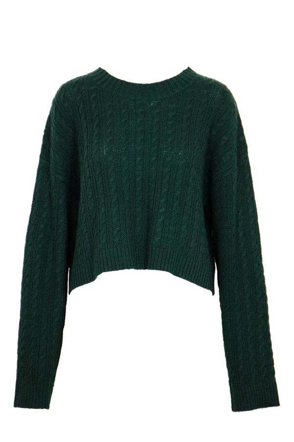 Pine Shay Cable Knit Sweater