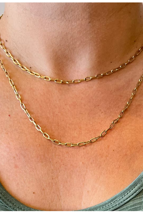 Brass Paperclip Chain