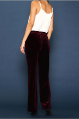Burgundy Velvet Pants
