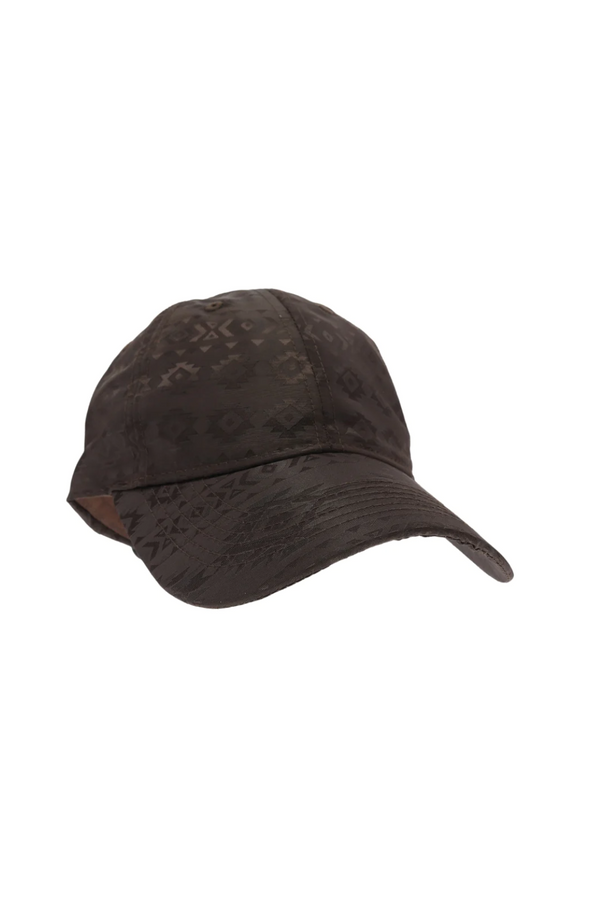 Brown Southwestern Pattern Ball Cap