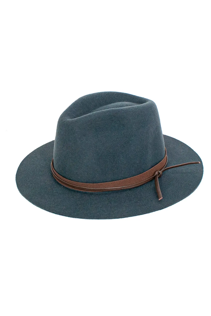Dark Grey Robbie Wool Fedora Hat