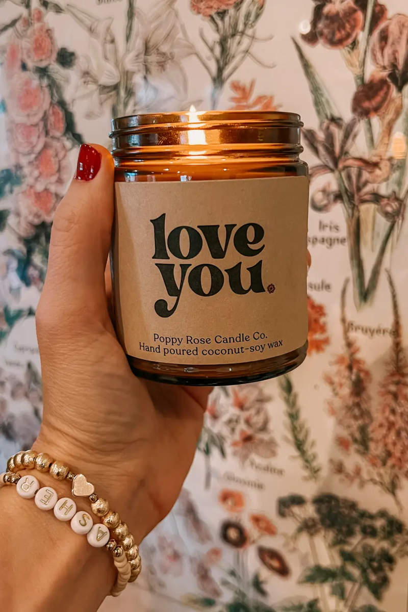 Love You- Valentine’s Day Candle