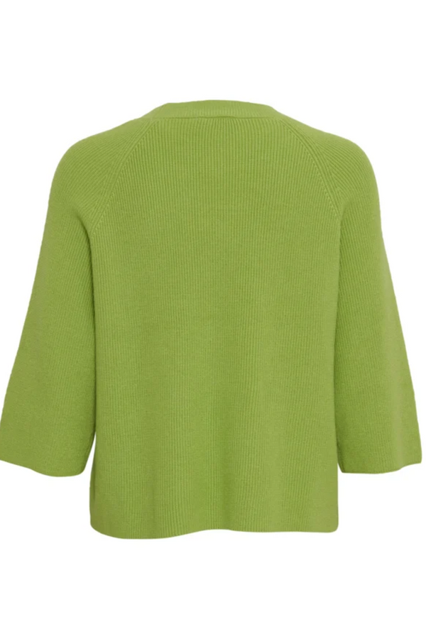 Green Boston Mid Sleeve Knit Top