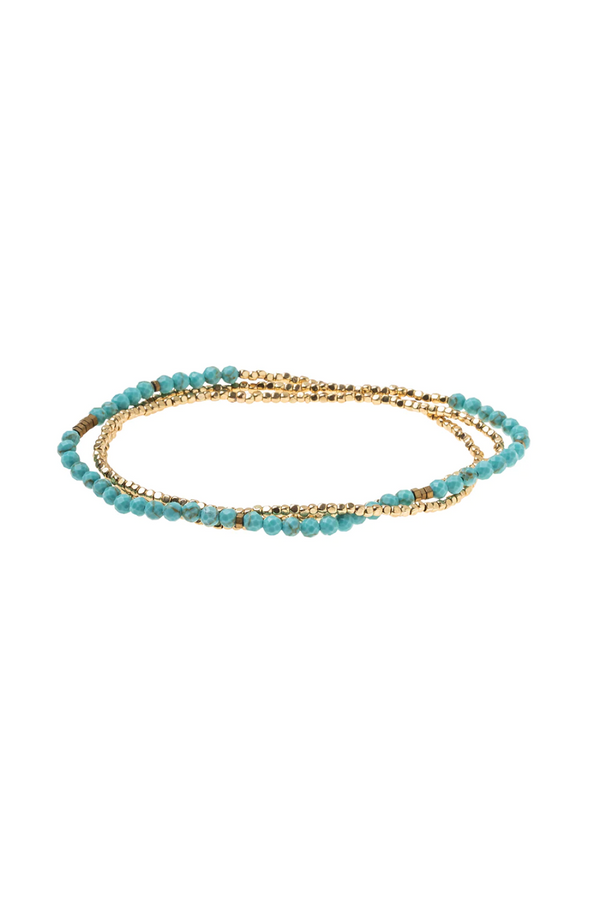 Delicate Stone Turquoise/Gold - Stone of the Sky
