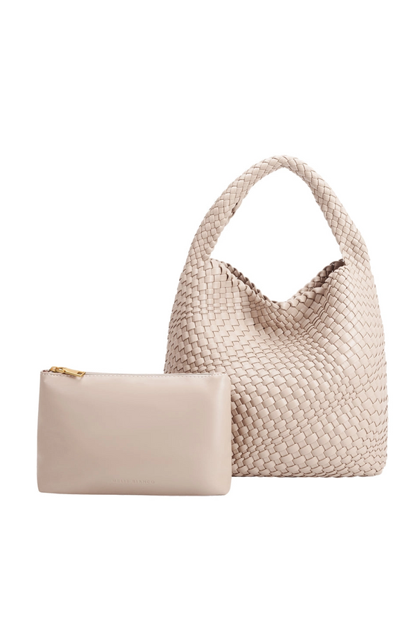 Johanna Ivory Large Recycled Vegan Shoulder Bag