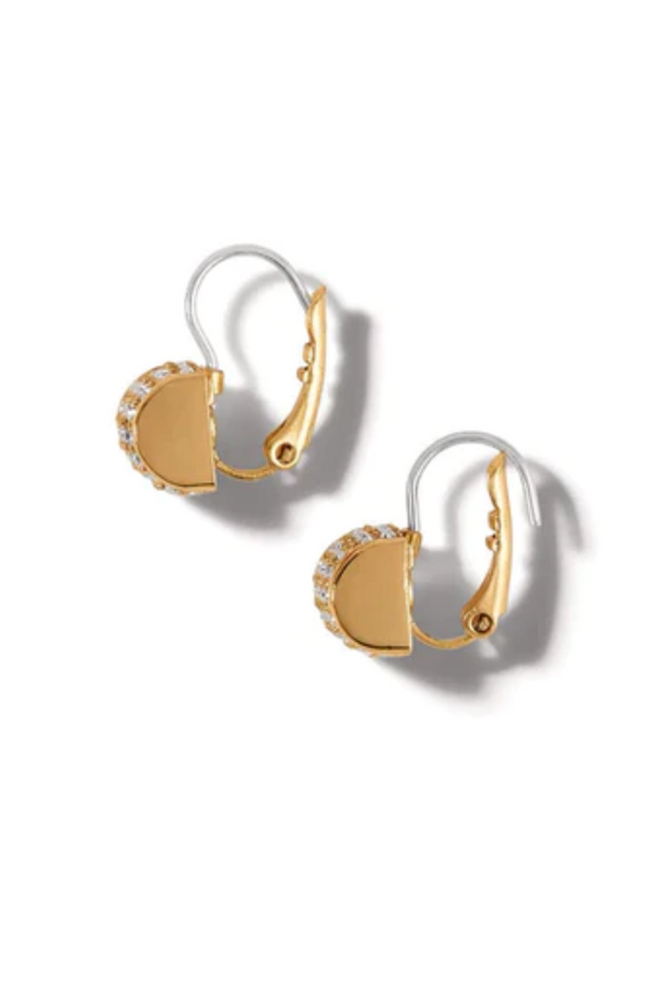 Gold Meridian Snap Back Mini Earring